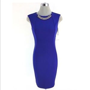 Calvin Klein Royal Blue Work Dress